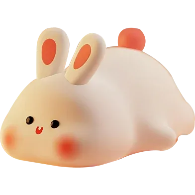 Cute Rabbit Night Lamp Room Decor Led Light For Kids Gift - Rokomari product
